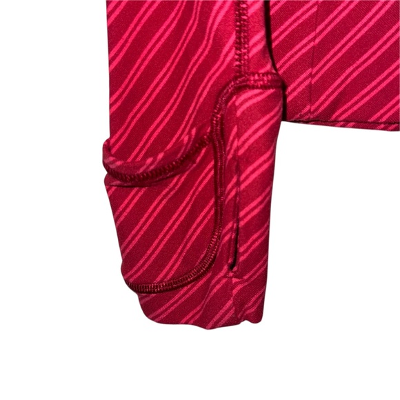 Lululemon Think Fast Half Zip Pullover In Deepest Cranberry - Picture 10 of 11